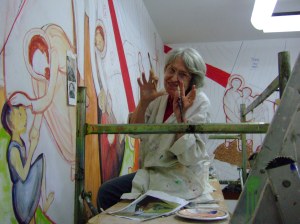 La pittrice Grazia Cega