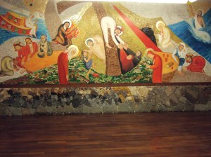 Parete centrale della cappellina